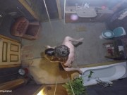 Preview 6 of kinky after shower sex on a rope swing - amateur couple