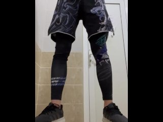 after the gym showing a wet hole