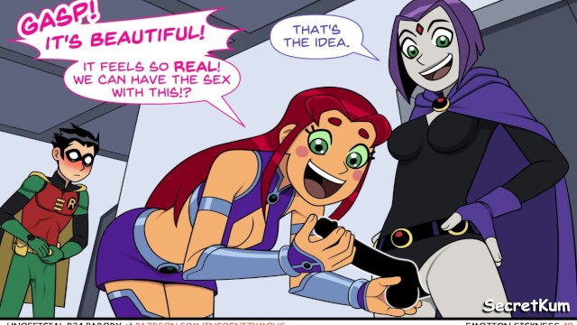 Raven Anal Sex Cartoon - Teen Titans Emotobat Sickness Pt. #4 - Robin's Threesome with Ravin and  Starfire - DP Anal Creampie - Pornhub.com