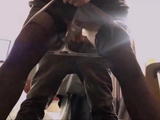 847 - Amateur, Salope Blanche en Robe et String Satinés,Bas, Talons, Levrette,Pipe, Anulingus