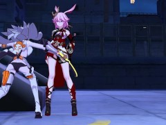 Yae Sakura Flame Sakitama - ryona Honkai Impact 3rd - Screenshot 2 of 16 - Pink Pussy