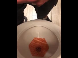 pissing, urinal, public restroom, 60fps