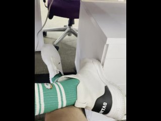 Legs with white socks