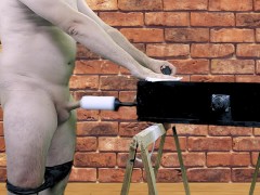 DIY SexMachine TEST 2 Milking Ok ! real amateur