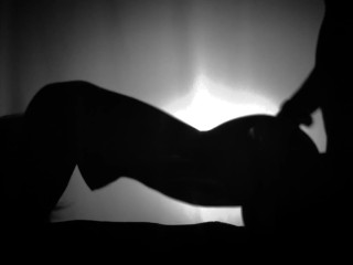 LATE NIGHT ORAL AND DOGGY (Silent Fuck) | CoupleofShadows