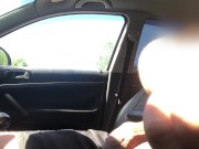 Preview 1 of public dick flashing in car
