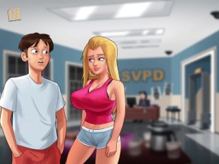 big boobs, hot blonde, muscular men, game walkthrough