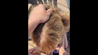 I convinced my 51 year old hotwife to service me by the ocean. She is a great cock sucker! Follow us