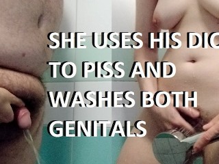 Eve Pisses with Adams Dick and Washing their Genitals after Sex.onlyfans. /adambhm_eveffa