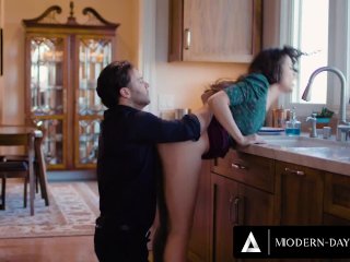 MODERN-DAY SINS - Cheating Housewife Agrees To FREE USE CREAMPIE To PleaseHer Horny Husband!