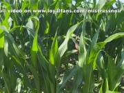 Preview 1 of Cute girl gets DEEPLY FUCKED AND FISTED (Outdoor fuck in a cornfield).