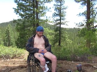 fetish, outside, camping, wheelchair