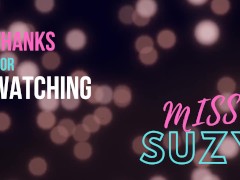 SEXY BRUNETTE MISS SUZY LOVE TO USE BUTTPLUG AND PLAY WITH HER ASS 🍑