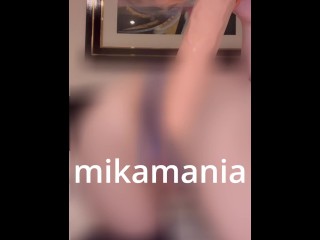 人妻のピストンバイブオナニー