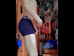 cute guy advertising panties 