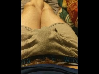 vertical video, solo male, underwear, hardcore