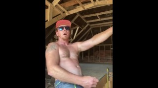 Get Off While You Watch The Hot Ginger Construction Worker Work His Woood