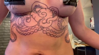 MILF GETS NEW TITTY TATTOO!!!