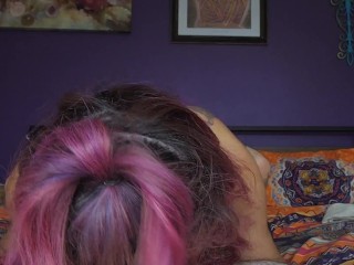69 fun gagging on my husband’s Cock while he eats my pussy