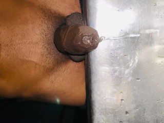 Pissing after cumshot into the sink cum piss watch @Burdi69