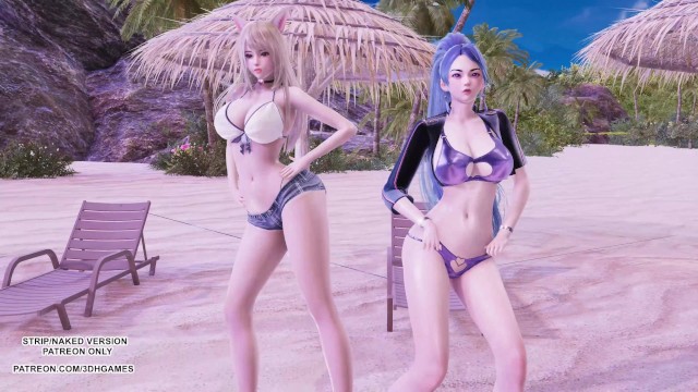 [MMD] Girl's Generation - Холидей Ари Кайса Горячий Kpop Dance Лига Легенд