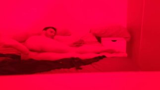 14 masturbating in my bed enjoying a huge dildo anal destruction