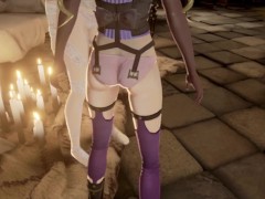 Code Vein Mia and Io Skirtless Mod Fanservice Appreciation p
