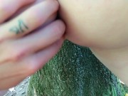 Preview 6 of Licking, fingering and rubbing cock on friend´s ass on our walk outside