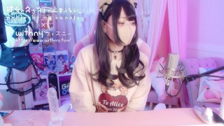 Japanese maid girl gives a guy a hand job with showing her panties