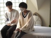 Preview 1 of Yuya-kun] Slender Men Try Oil Slippery Sexual Massage with Each Other Japanese / Amateur