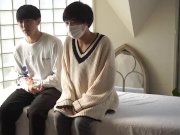 Preview 4 of Yuya-kun] Slender Men Try Oil Slippery Sexual Massage with Each Other Japanese / Amateur