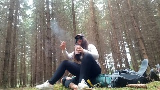 Sitting And Stomping On A Slave In The Forest
