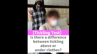 Is there a difference between tickling above or under clothes?♡ #shorts