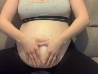 belly, pregnant, bump, blonde