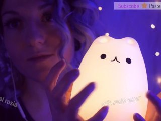 SFW ASMR Mesmerizing Relaxing Tapping - PASTEL_ROSIE - Soothing_Glow Kitty Taps - Amateur Youtuber