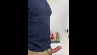 Just a few strokes of my hard, erect boner.