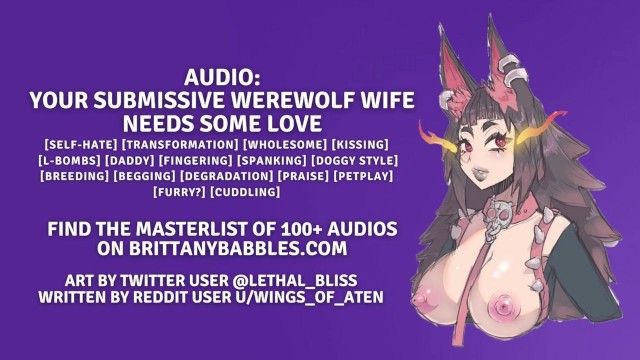 Audio: your Submissive Werewolf Wife needs some Love - Pornhub.com