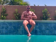 Preview 4 of Huge Dick Swinging by the Pool