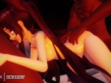 Genshin Impact - Mona Threesome with double Creampie [UNCENSORED HENTAI 4K]