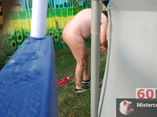#24 While Having a PUBLIC SHOWER the Milf SPY ME Secretly from the_KORN FIELD60FPS