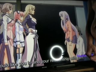 Hottest Hentai Uncensored Threesome With Creampie In The Temple