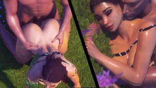 Hentai - Amanda is fucked in the woods - 3D porn 60 FPS WildLife porn POV
