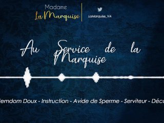 Au Service de la Marquise [JOI GentleFemdom Français Décompte Avide de Sperme]