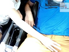 Video Sucked a big dick in the car and got a load on her face