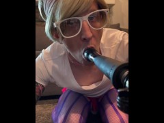 Sissy Kara Plays With Her Fuck Machine