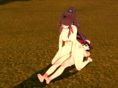 Pokemon Hentai - Hilda Touko ride Red's dick