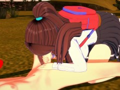 Pokemon Hentai - Hilda Touko Blowjob with Red
