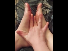 Video Feet rub fettish