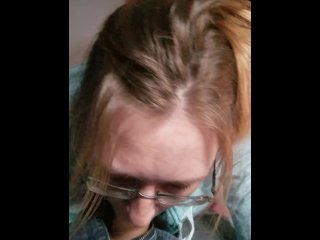 blowing a load in her mouth