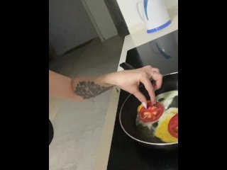 I cook scrambled eggs_for you and at the end I undress